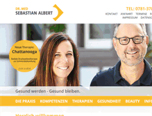 Tablet Screenshot of praxis-albert.de